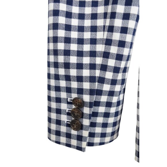J. CREW PARKE BLAZER IN GINGHAM NAVY - Picture 7 of 9